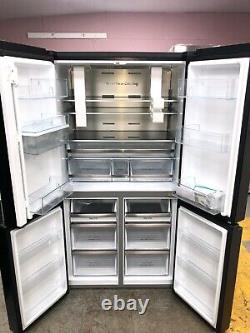 Hisense RQ758N4SWF1 American Fridge Freezer Black Convertible Zone Ice+Water