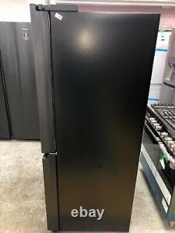 Hisense RQ758N4SWF1 American Fridge Freezer Black Convertible Zone Ice+Water