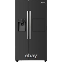 Hisense RS694N4BBE 91cm Frost Free American Fridge Freezer Black E Rated
