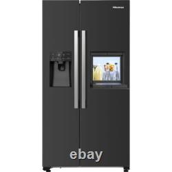 Hisense RS694N4BBE 91cm Frost Free American Fridge Freezer Black E Rated