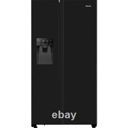 Hisense RS694N4TBE 91cm Frost Free American Fridge Freezer Black E Rated