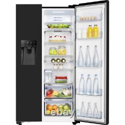 Hisense RS694N4TBE 91cm Frost Free American Fridge Freezer Black E Rated