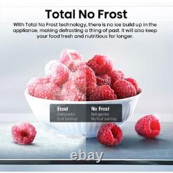 Hisense RS694N4TZE 91cm Frost Free American Fridge Freezer Stainless Steel E