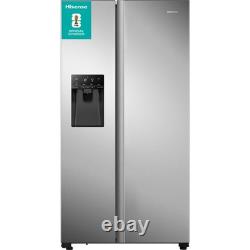 Hisense RS694N4TZE 91cm Frost Free American Fridge Freezer Stainless Steel E