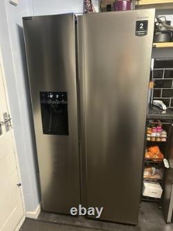 Hisense RS694N4TZE Non-Plumbed Frost Free American Fridge Freezer Stainless