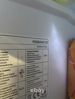 Hisense RS694N4TZE Non-Plumbed Frost Free American Fridge Freezer Stainless
