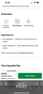 Hisense RS694N4TZE Non-Plumbed Frost Free American Fridge Freezer Stainless Hisense RS694N4TZE Non-Plumbed Frost Free American Fridge Freezer Stainless