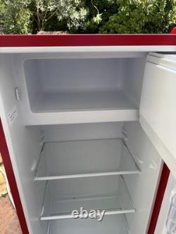 Hisense Retro Fridge Red Gloss Freestanding 1 Door Freezer