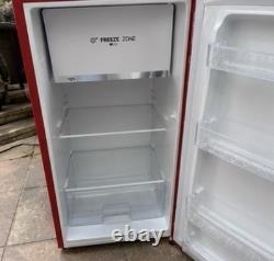 Hisense Retro Fridge Red Gloss Freestanding 1 Door Freezer