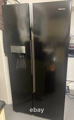 Hisense american fridge freezer black