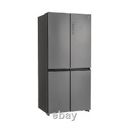 Hoover 467 Litre Four Door Freestanding Fridge Freezer Silver HHCR3818ENPL