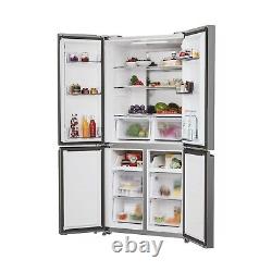 Hoover 467 Litre Four Door Freestanding Fridge Freezer Silver HHCR3818ENPL