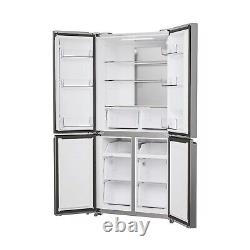 Hoover 467 Litre Four Door Freestanding Fridge Freezer Silver HHCR3818ENPL