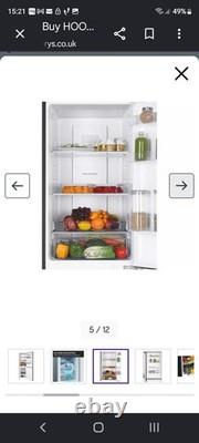 Hoover HOCH1T518EBK No Frost Fridge Freezer Black 2 Door Freestanding 54cm
