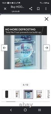 Hoover HOCH1T518EBK No Frost Fridge Freezer Black 2 Door Freestanding 54cm