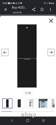 Hoover HOCH1T518EBK No Frost Fridge Freezer Black 2 Door Freestanding 54cm