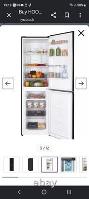 Hoover HOCH1T518EBK No Frost Fridge Freezer Black 2 Door Freestanding 54cm