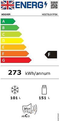 Hoover HOCT3L517FSK 50/50 Fridge Freezer Silver F Rated Energy Class F