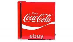 Husky Coca Cola Drinks Cooler Table Top 48L Mini Fridge Beer Chiller Glass Door