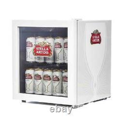 Husky HU219 Stella Artois Table Top Drinks Cooler Mini Beer Fridge Glass Door