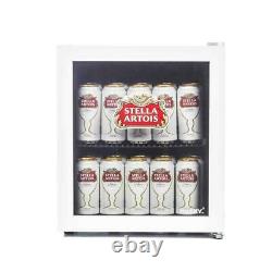 Husky HU219 Stella Artois Table Top Drinks Cooler Mini Beer Fridge Glass Door