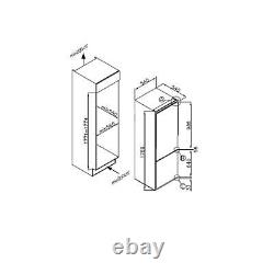 Integrated Frost Free Fridge Freezer In White, Built-in 70/30 Split SIA RFF101