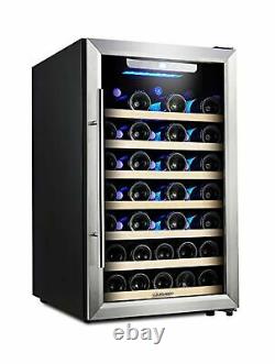 Kalamera Wine Refrigerator 50 Bottle Compressor Stainless Steel Door KRC52ASS