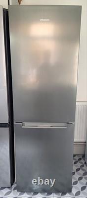Kenwood Freestanding Fridge Freezer Silver 2 Door Frost Free LED 183x60cm