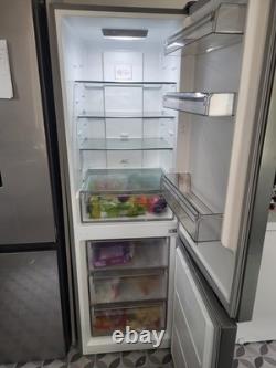 Kenwood Freestanding Fridge Freezer Silver 2 Door Frost Free LED 183x60cm