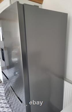 Kenwood Freestanding Fridge Freezer Silver 2 Door Frost Free LED 183x60cm