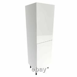 Kitchen Fridge Freezer Housing Unit VIVO SLAB GLOSS WHITE (18mm, PAINTED)