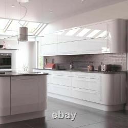 Kitchen Fridge Freezer Housing Unit VIVO SLAB GLOSS WHITE (18mm, PAINTED)