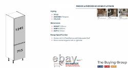 Kitchen Kit Cabinets Shaker Tall Units Matt Dust Grey Door & Soft Close Hinges