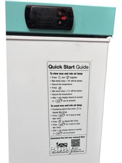 LEC Medical Fridge with Freezer Compartment. Lockable & Alarmed. Under Counter