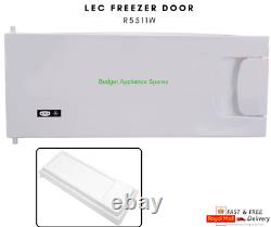 LEC R5511W Complete Freezer Door Panel & Seal + Handle, Catch, Lock For Fridge