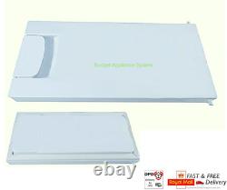 LEC R5511W Complete Freezer Door Panel & Seal + Handle, Catch, Lock For Fridge
