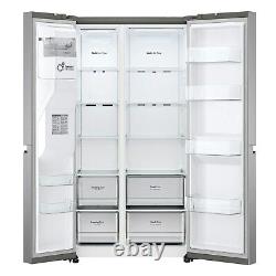 LG 635 Litre American Fridge Freezer Steel GSLV70PZTF