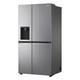 Lg American Fridge Freezer Freestanding Steel Thinq 635l Gslv70pztf, Grade C