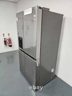 LG American Fridge Freezer Freestanding Steel ThinQ 635L GSLV70PZTF, Grade C