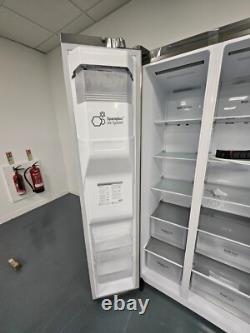 LG American Fridge Freezer Freestanding Steel ThinQ 635L GSLV70PZTF, Grade C
