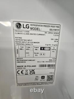LG American Fridge Freezer Freestanding Steel ThinQ 635L GSLV70PZTF, Grade C