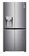 Lg Doorcooling Gml844pzkv Slim Multi-door Fridge Freezer, 506l, Shiny Steel