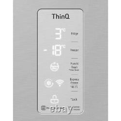 LG Electronics GMB844PZ4E 530L 84cm Four Door American Fridge Freezer Silver