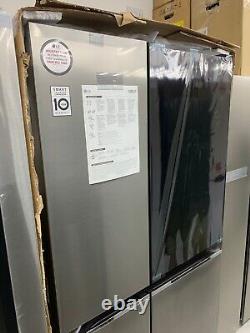 LG GSVV80PYLL Instaview Wifi Connected Frost Free American Fridge Freezer Silver