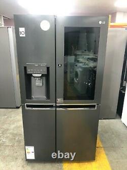 LG GSX961MCCZ InstaView American Fridge Freezer Matt Black Non Plumbed Ice+Water