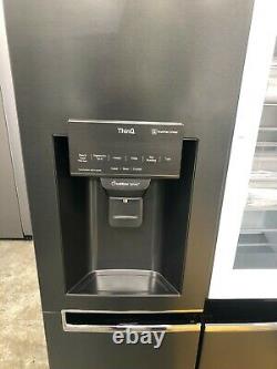LG GSX961MCCZ InstaView American Fridge Freezer Matt Black Non Plumbed Ice+Water