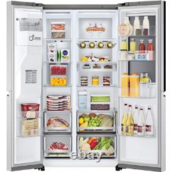 LG GSXV91BSAE InstaViewT ThinQT 91cm Frost Free American Fridge Freezer New