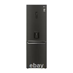 LG NatureFRESH 340 Litre 70/30 Fridge Freezer Fridge Freezer Black GBF61BLHEN