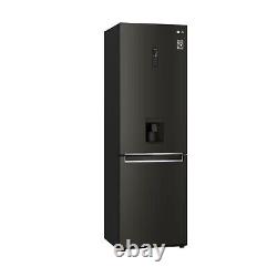 LG NatureFRESH 340 Litre 70/30 Fridge Freezer Fridge Freezer Black GBF61BLHEN