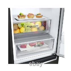 LG NatureFRESH 340 Litre 70/30 Fridge Freezer Fridge Freezer Black GBF61BLHEN